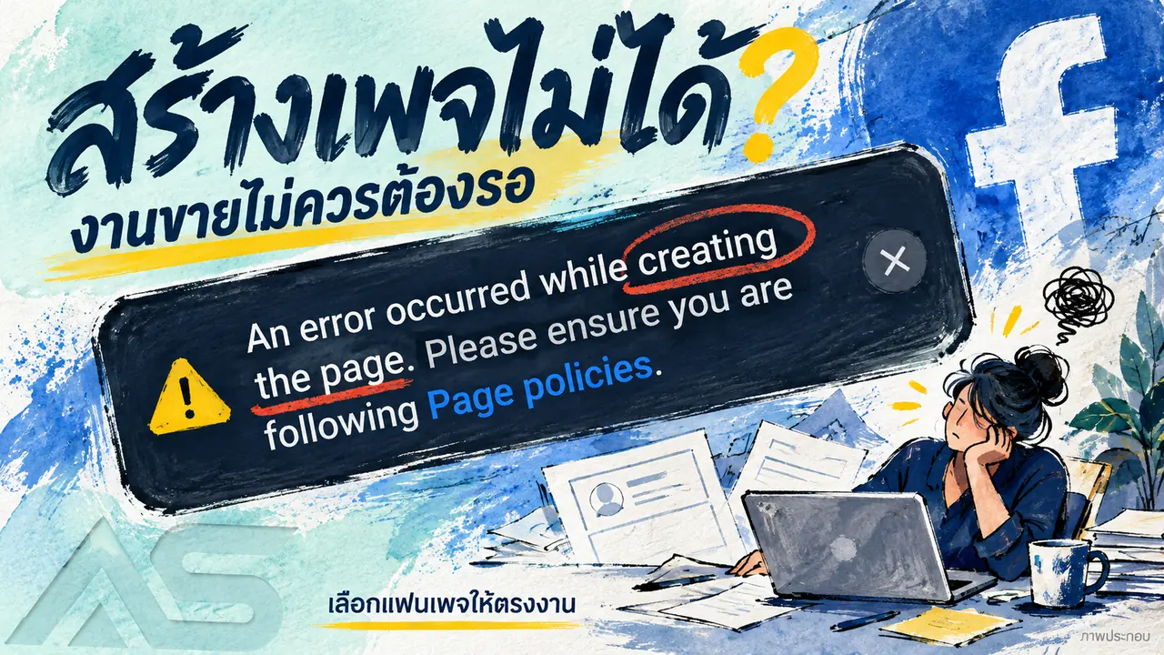 สร้างเพจ Facebook ไม่ได้? อย่าให้งานขายต้องรอ เลือกซื้อแฟนเพจให้ตรงงาน