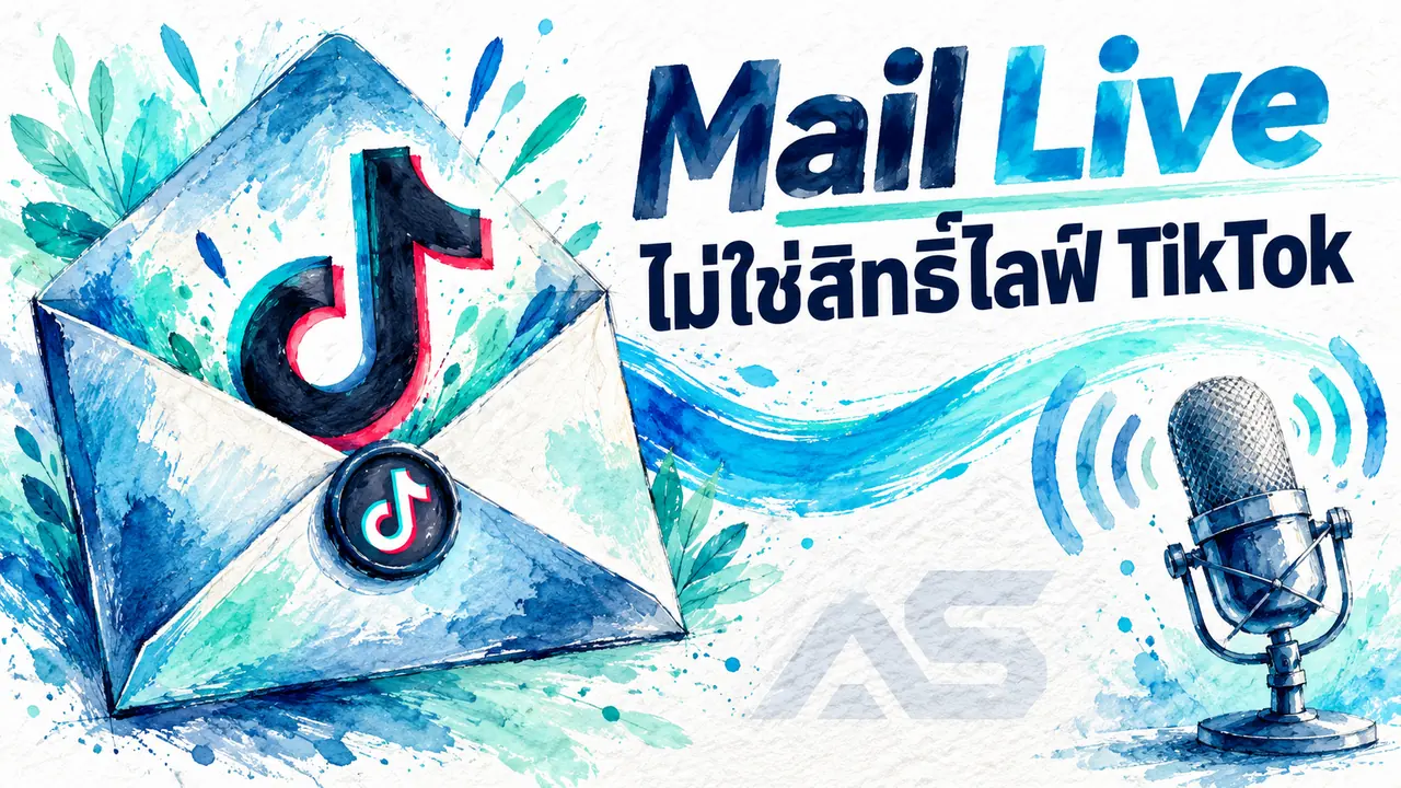 TikTok Mail Live คืออะไร? เช็กอีเมลและรูปแบบข้อมูลก่อนซื้อ